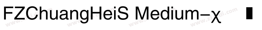 FZChuangHeiS Medium字体转换